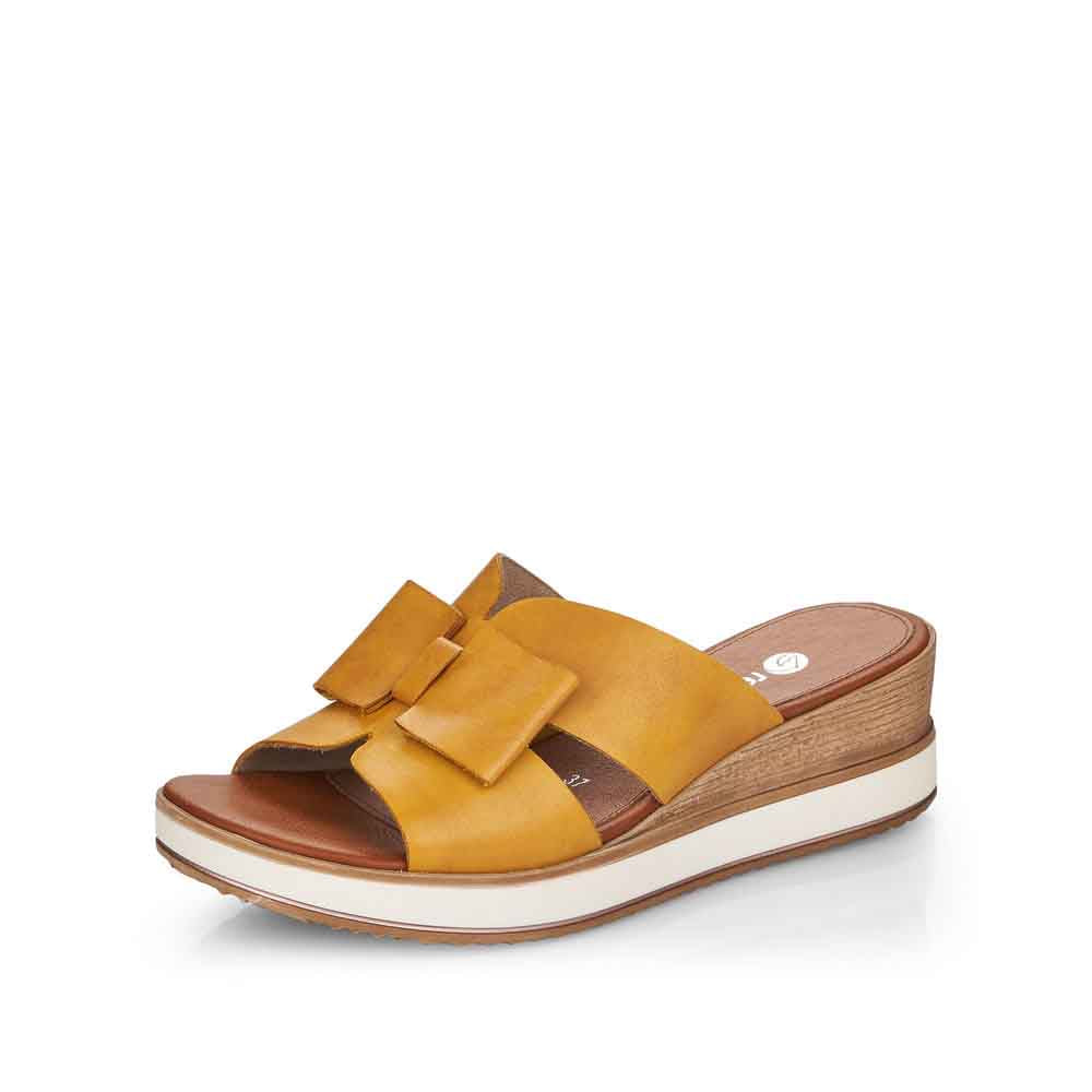 Remonte Women's Style D6456 Dress Mule - Yellow