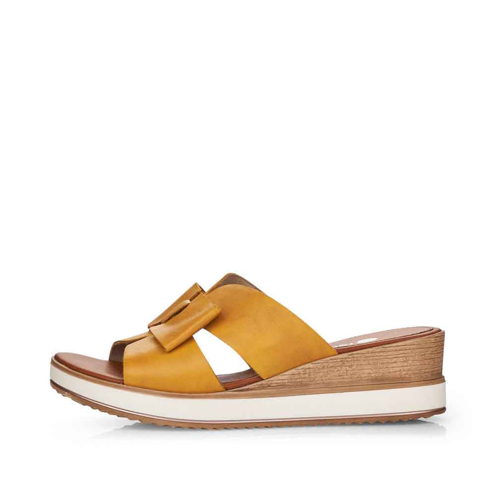 Remonte Women's Style D6456 Dress Mule - Yellow azhGGT2d