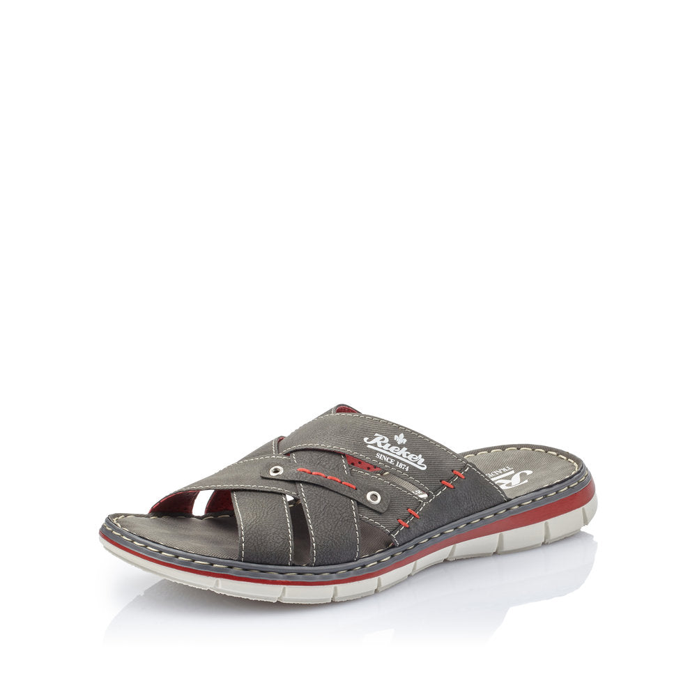 Rieker Men's Style 25199 Casual Mule - Grey