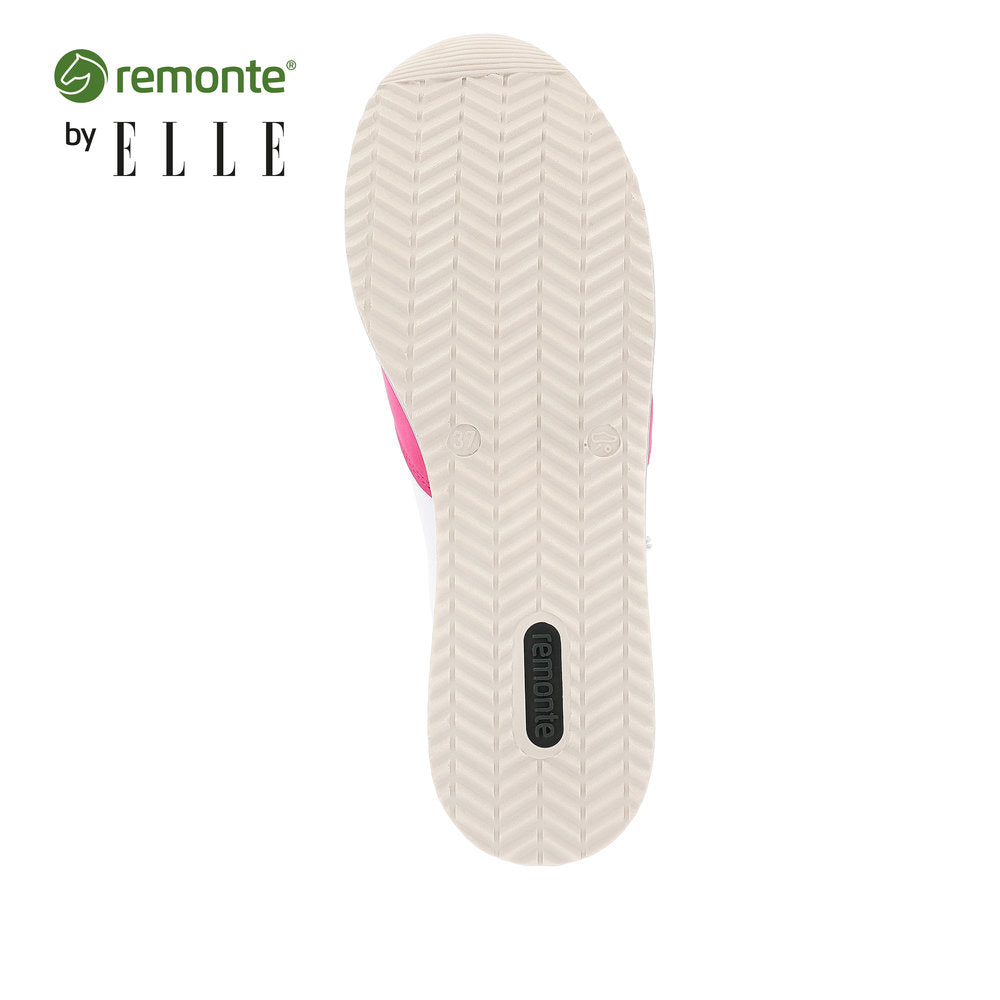 Remonte Women's Style D1323 Athletic Lace-Up With Zip - White Combination K8wOYE1o