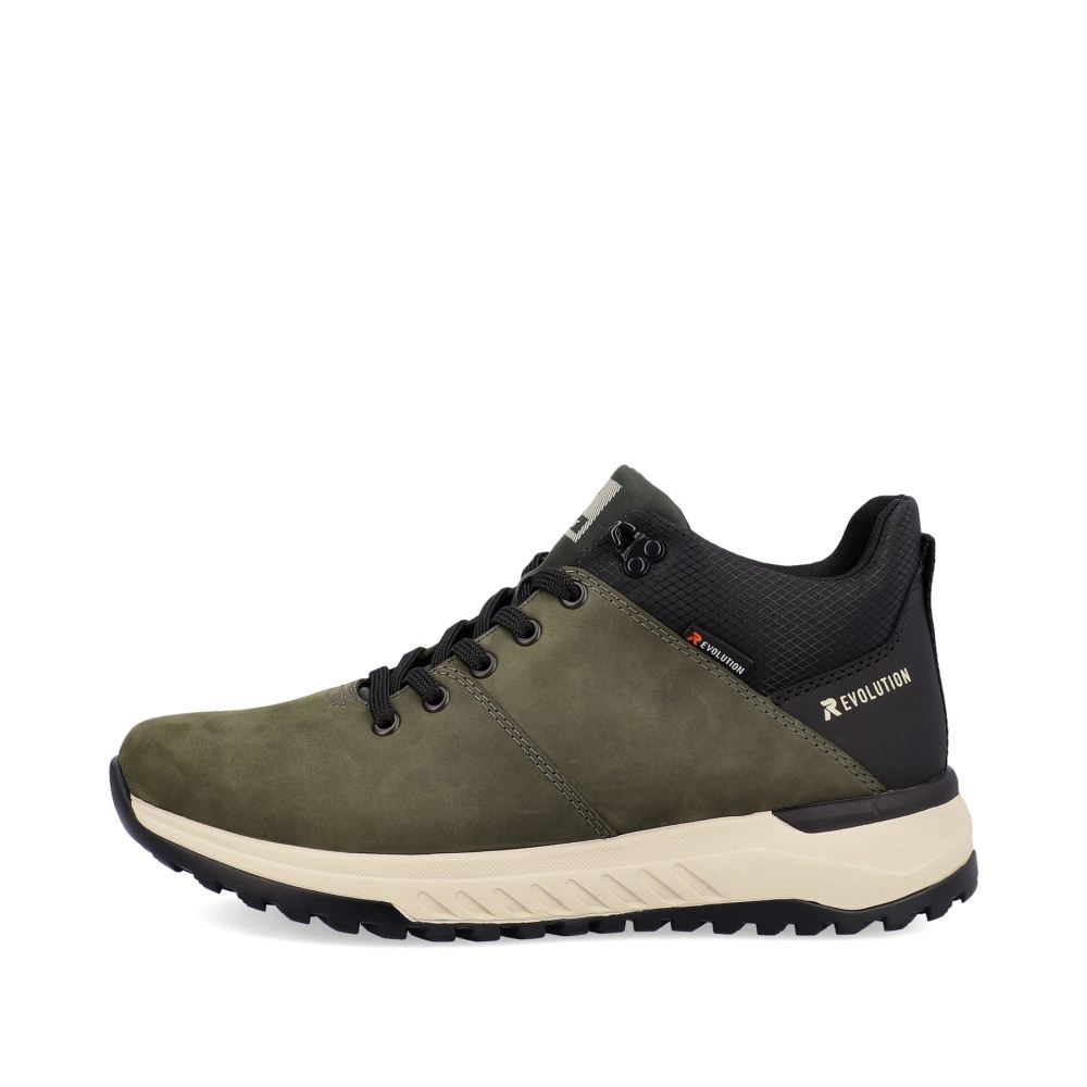 Rieker Evolution Men's High-Top Sneakers - Forest Green