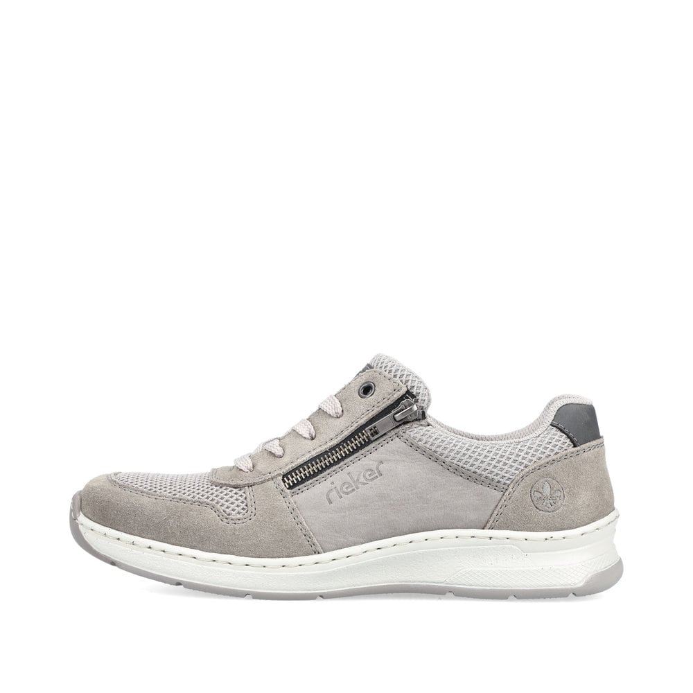 Rieker Men's Lace-Up Shoesmoon Gray
