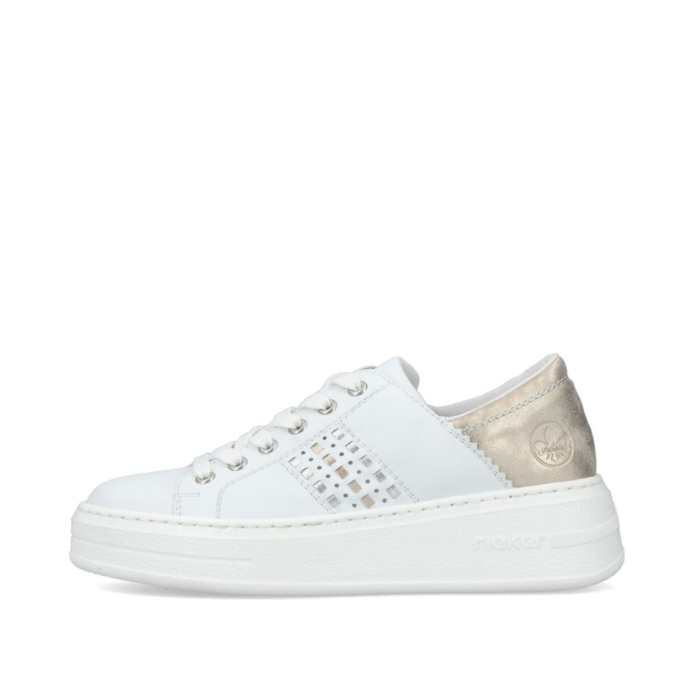 Rieker Women's Low Sneakersbrilliant White
