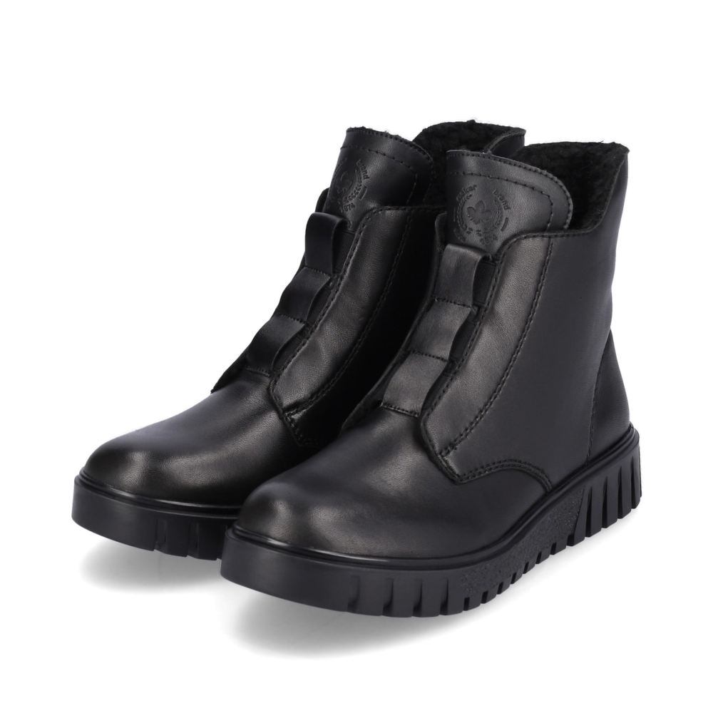 Rieker Women's Short Boots - Night Black