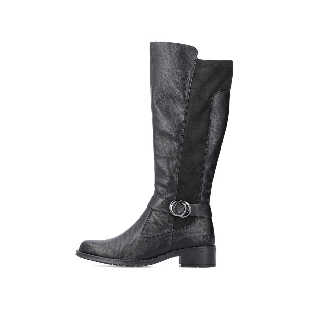 Rieker Women's High Shaft Boots - Graphite Black