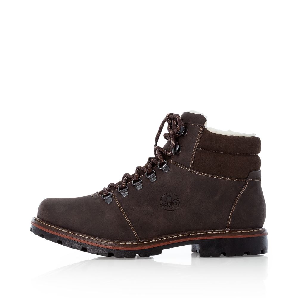 Rieker Men's Corded Boots Tobacco Brown
