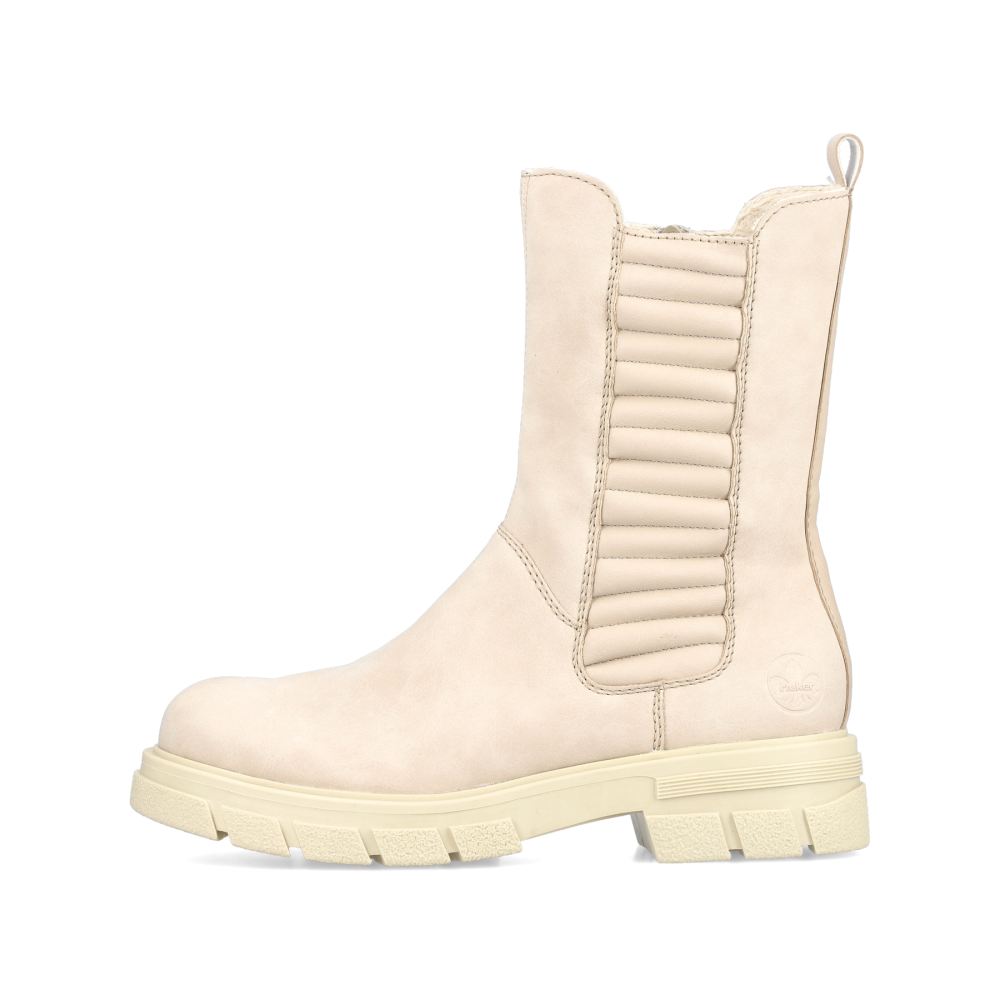 Rieker Women's Chelsea Boots Light Beige