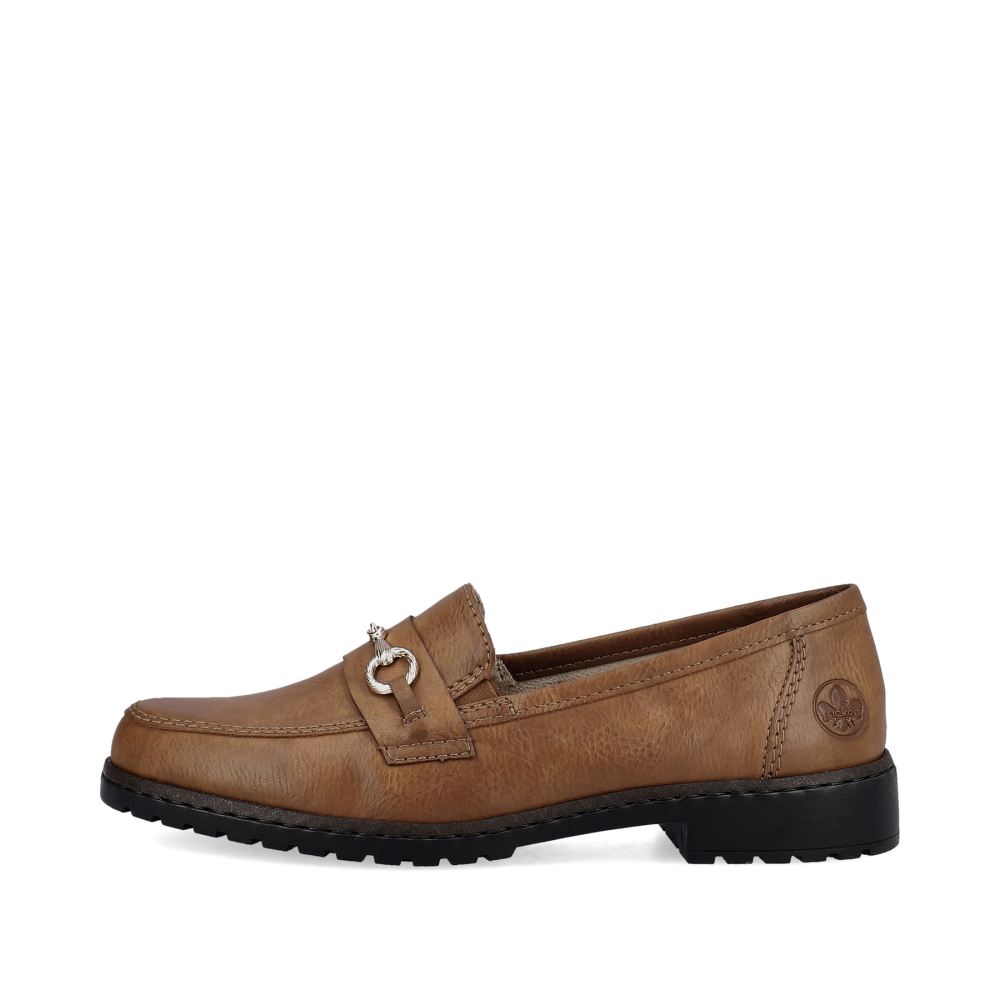 Rieker Women's Loafers Nougat Brown