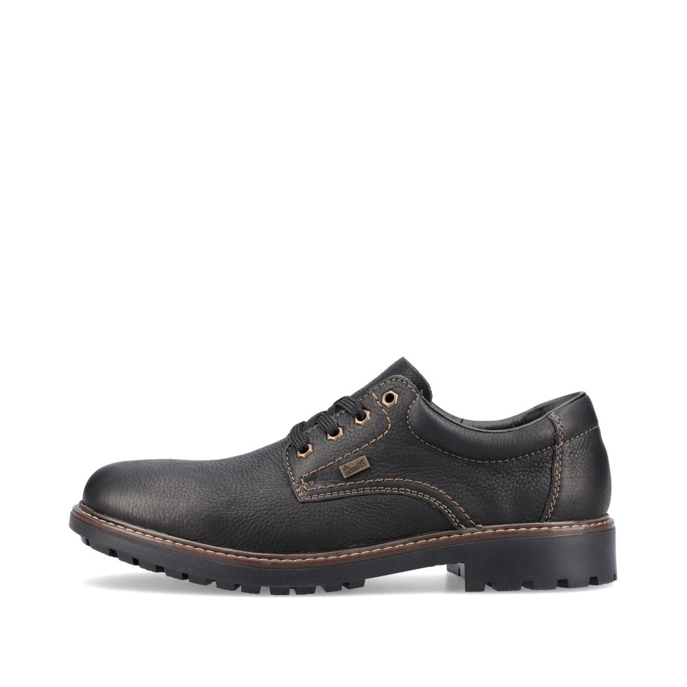 Rieker Men's Lace-Up Shoes - Deep Black