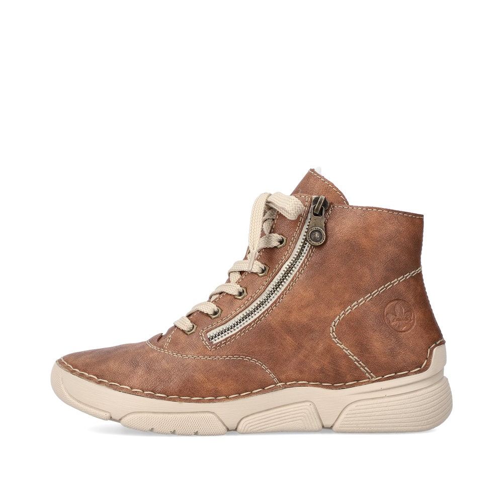 Rieker Women's Lace-Up Boots Chestnut Brown