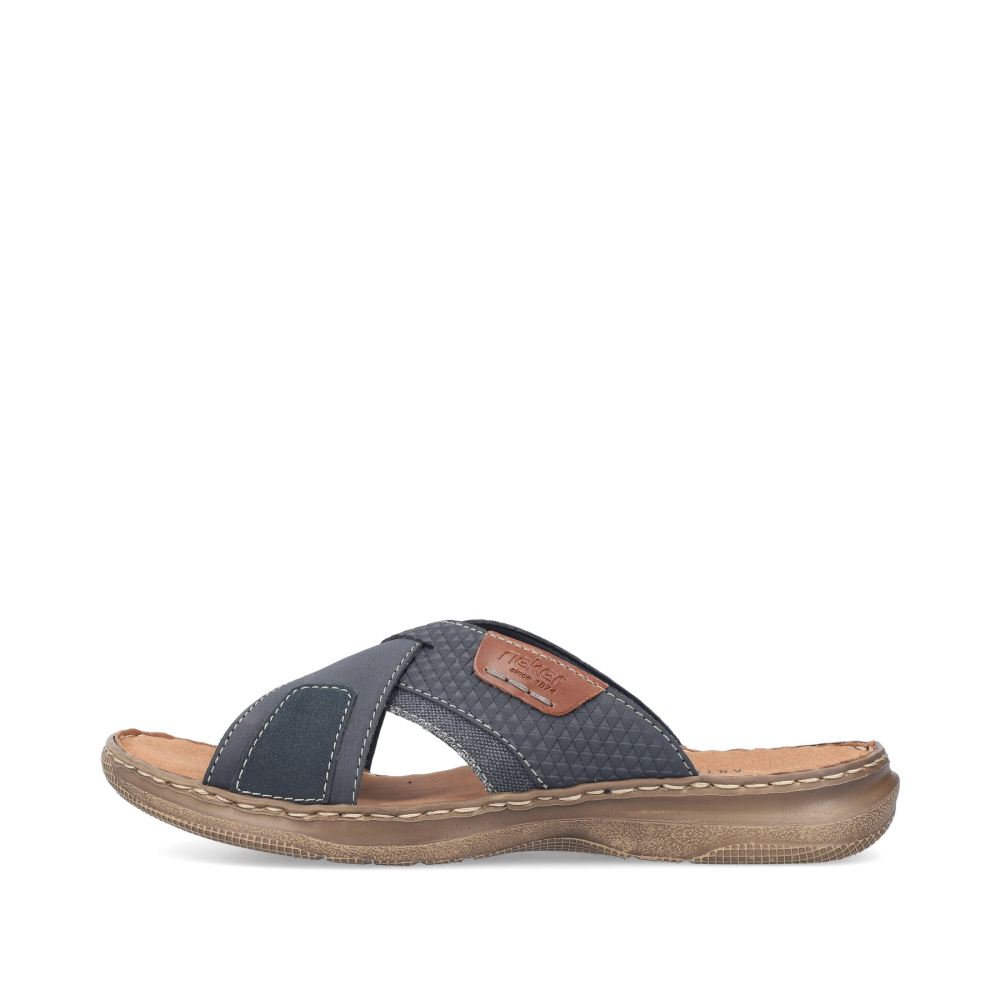 Rieker Men's Mules - Slate Blue