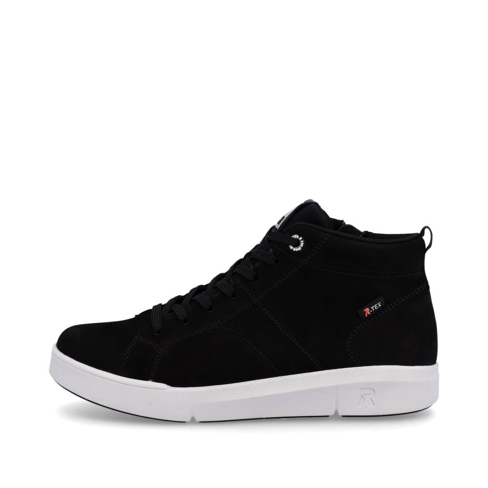 Rieker Evolution Women's High-Top Sneakers - Deep Black