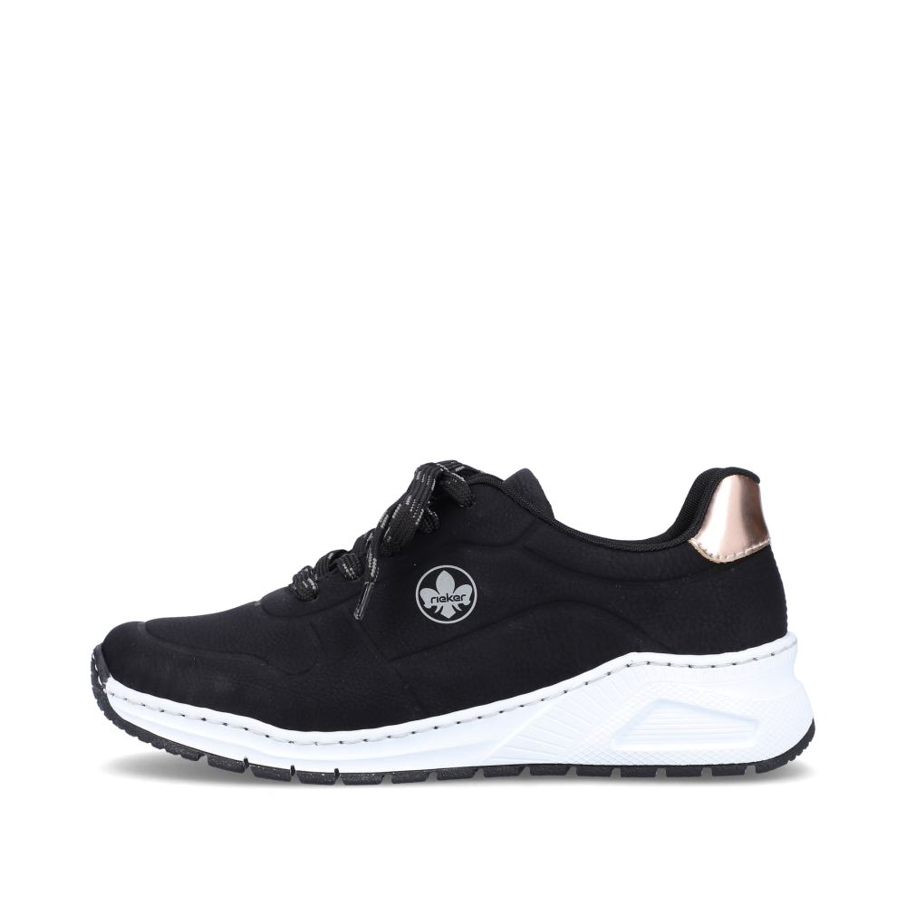 Rieker Women's Low-Top Sneakers - Night Black