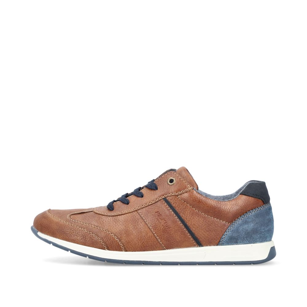 Rieker Men's Lace-Up Shoes - Chestnut Brown