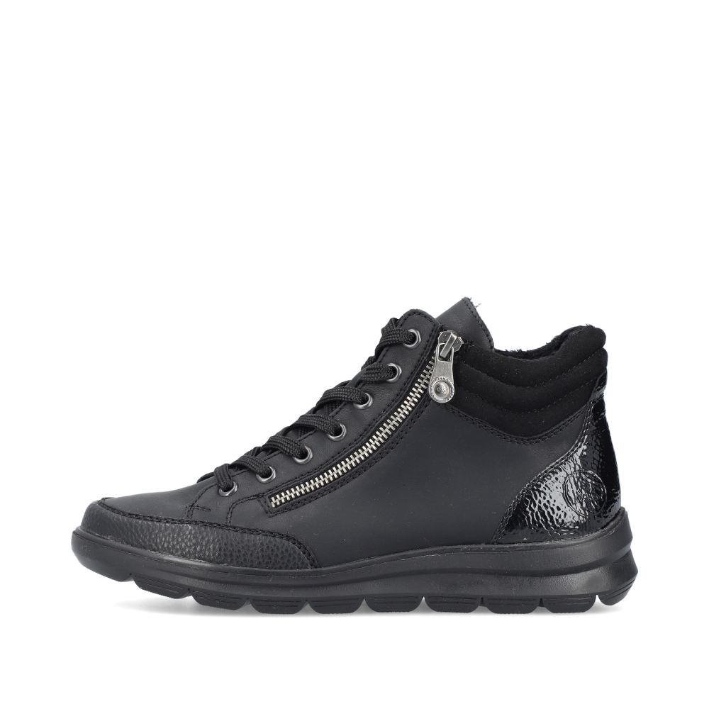 Rieker Women'slace-Up Boots - Deep Black