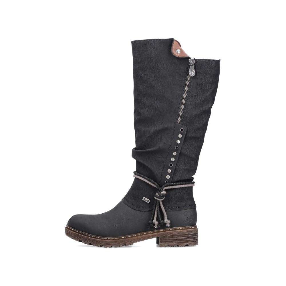 Rieker Women's High-Shaft Boots - Deep Black