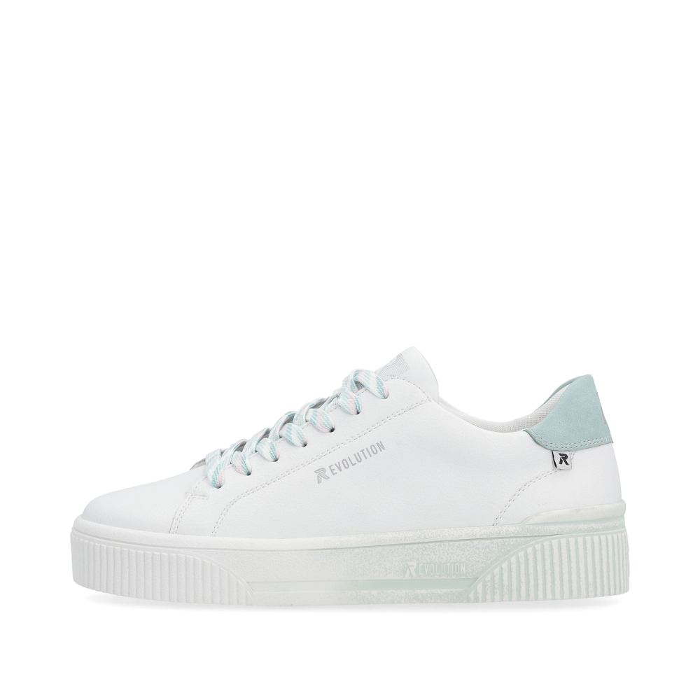 Rieker Evolution Women's Low-Top Sneakerscrystal-White Light-Aqua