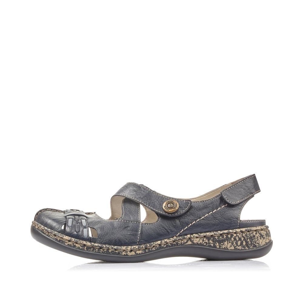 Rieker Women's Strappy Sandals - Navy Blue
