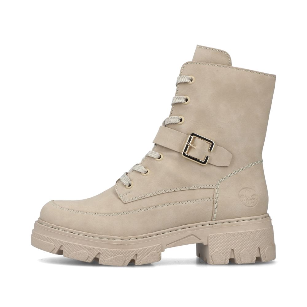 Rieker Women's Biker Boots Champagne