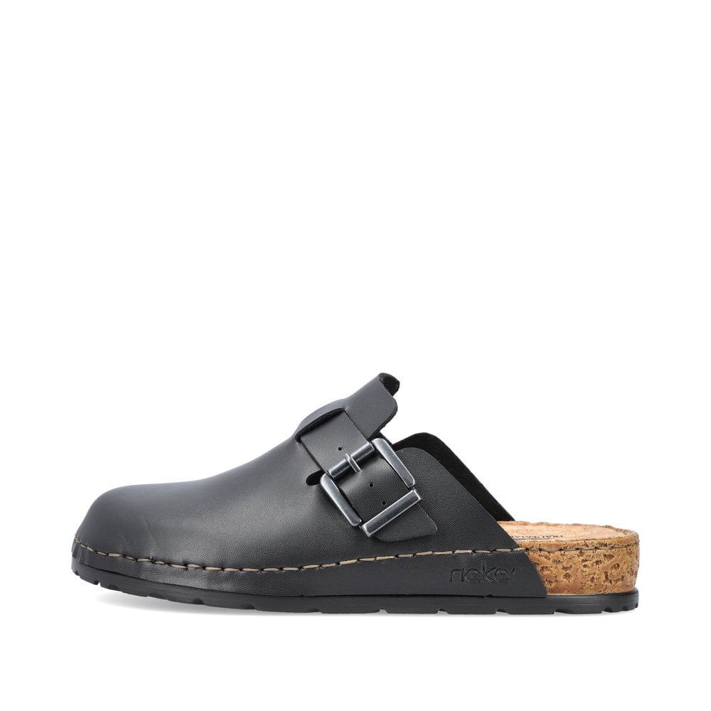 Rieker Men's Clogs - Glossy Black