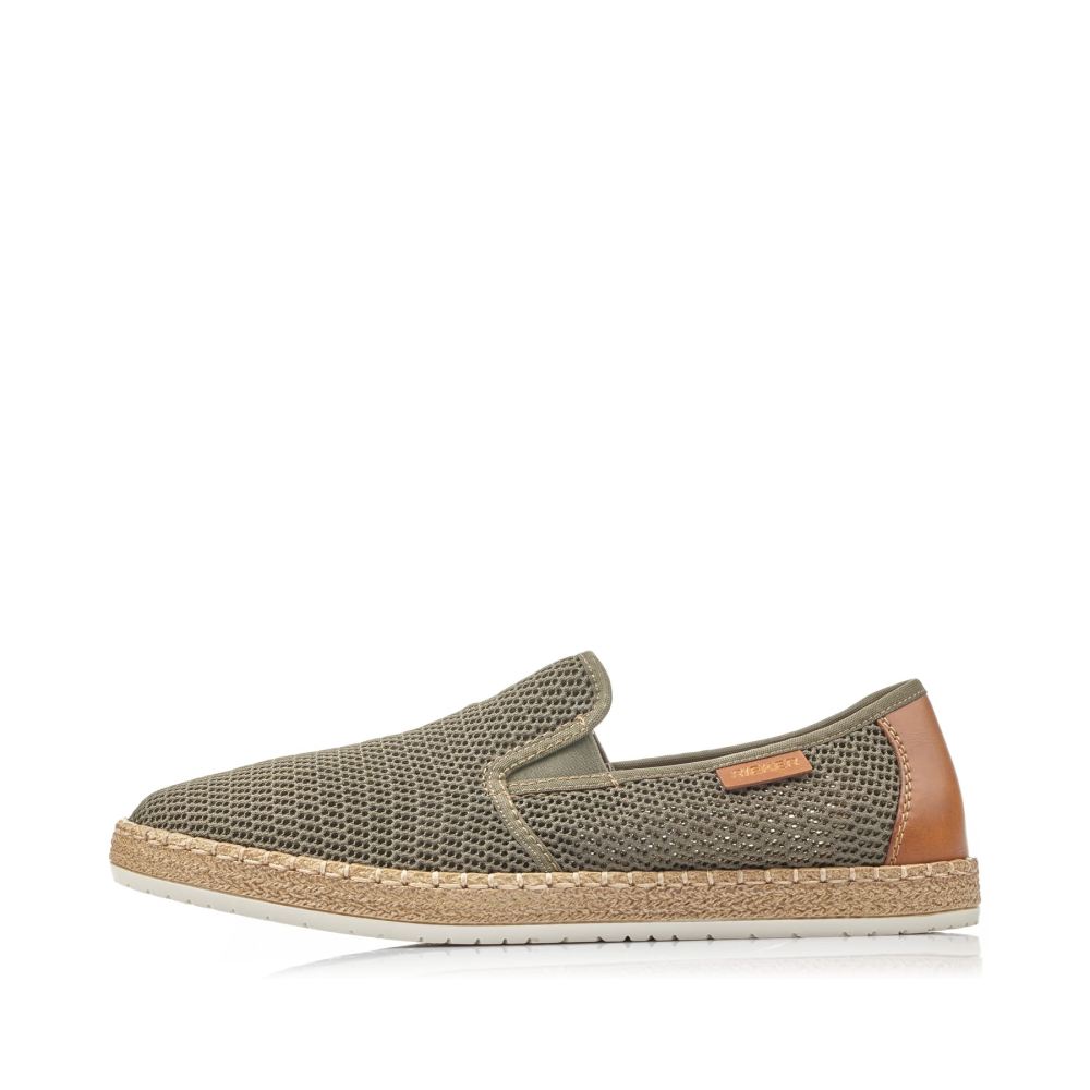 Rieker Men's Slippers Olive Green
