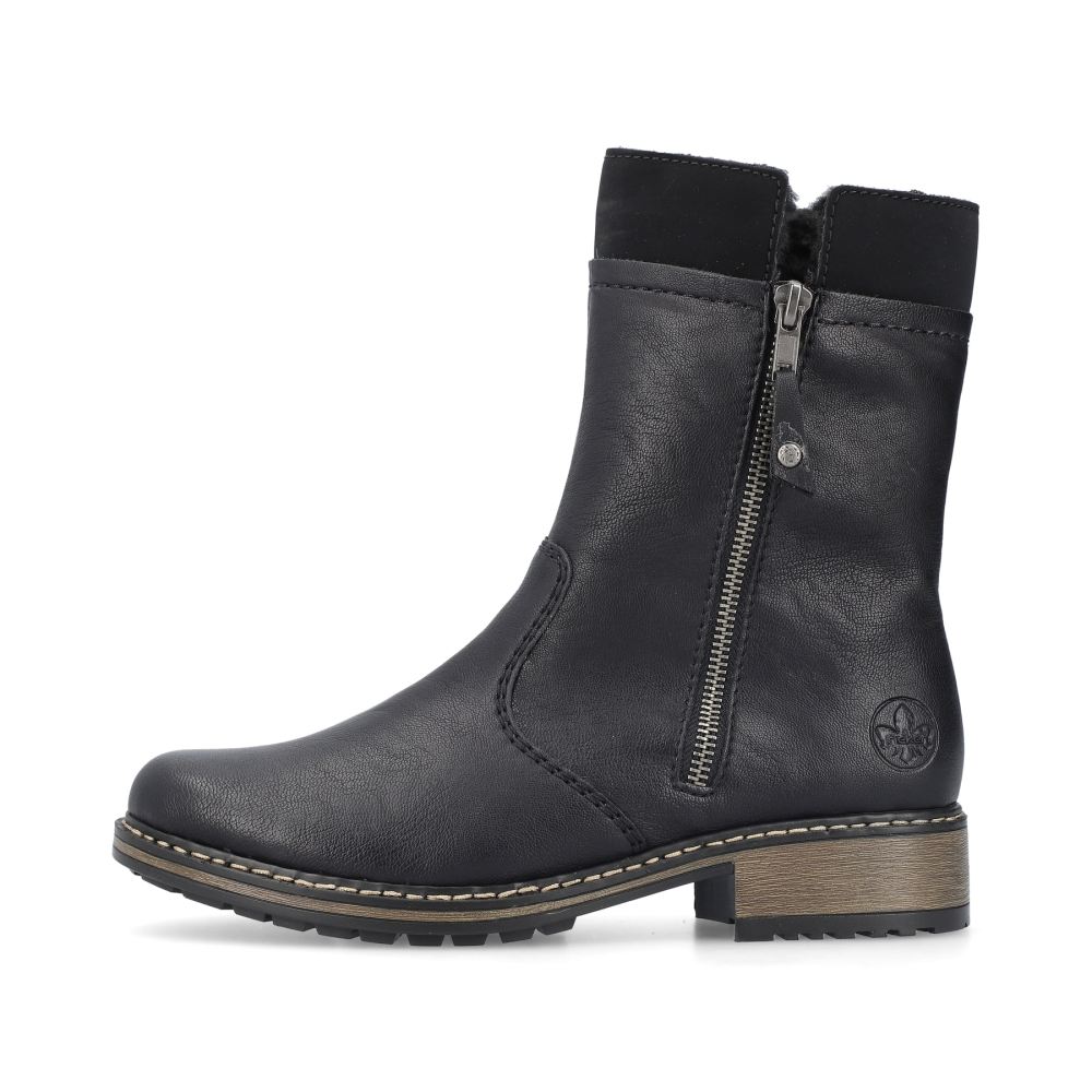 Rieker Women'sshort Boots - Deep Black