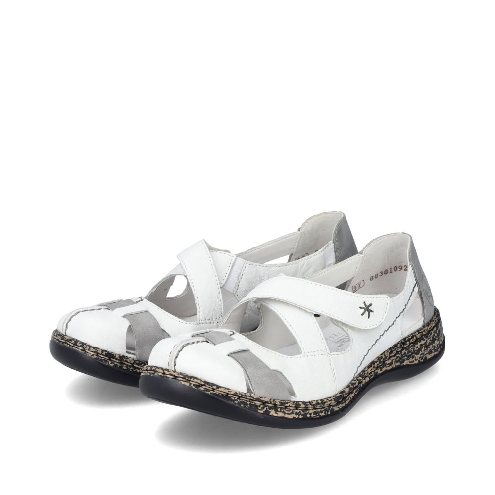 Rieker Women's Slippers - Crystal White