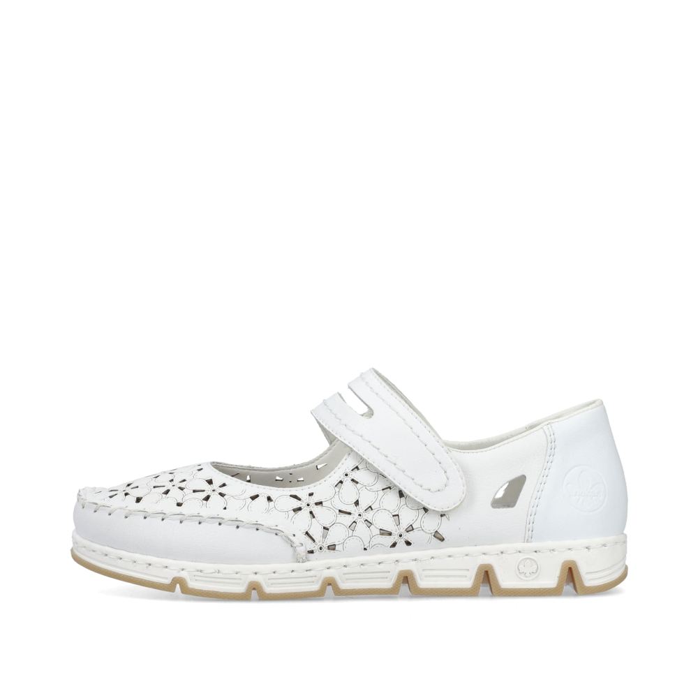 Rieker Women'spure White Ballerina Flats