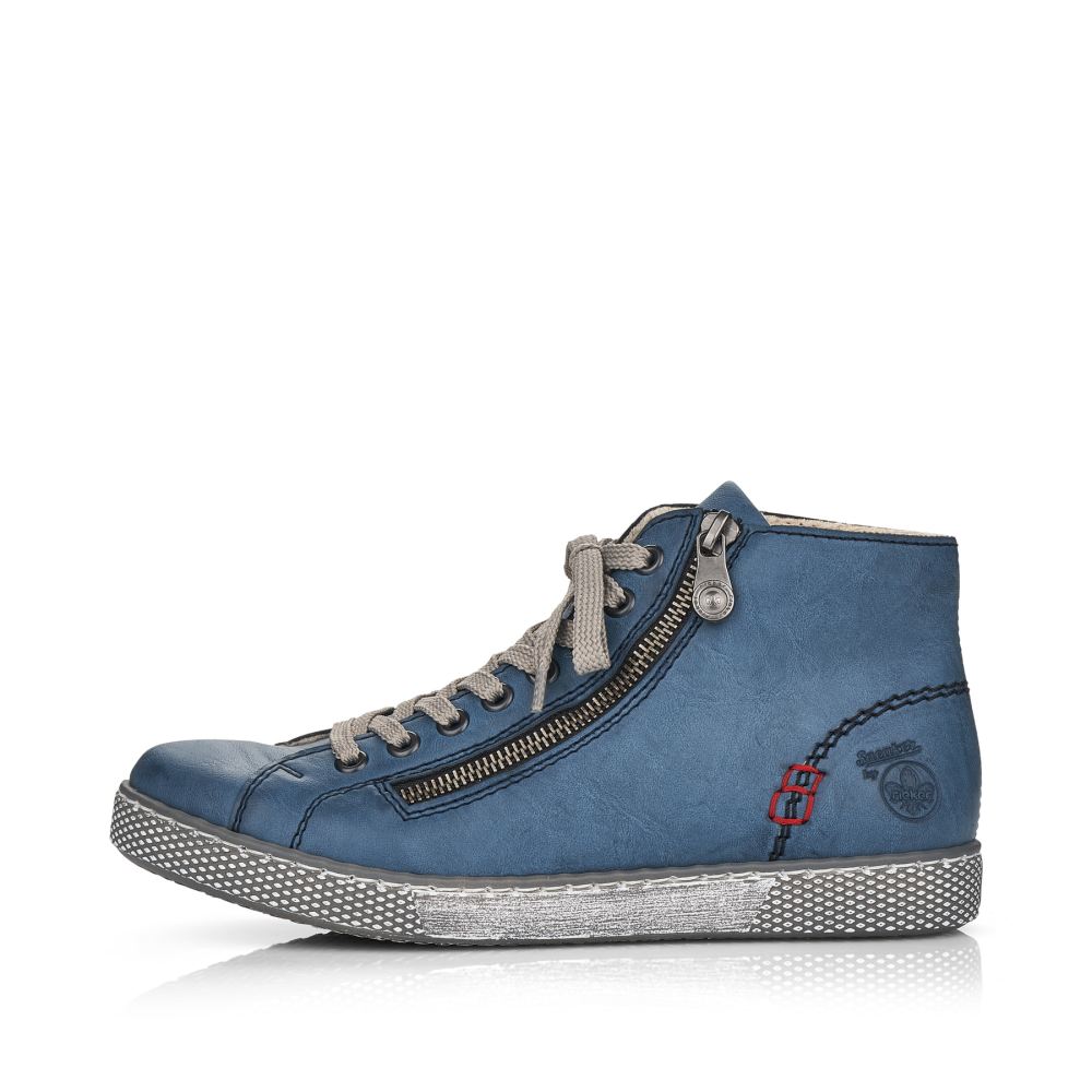 Rieker Women's Lace-Up Shoes - Azure Blue