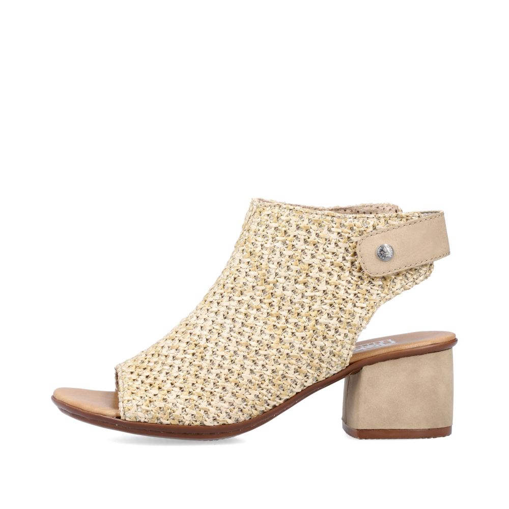 Rieker Women's Strappy Sandals - Sand Beige