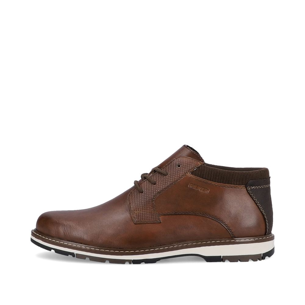 Rieker Men'slace-Up Shoes - Wood Brown