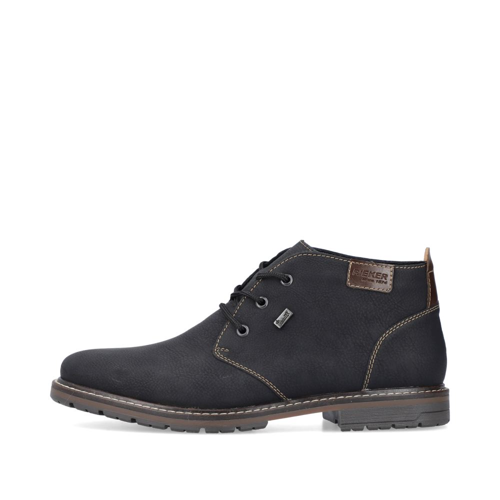 Rieker Men's Lace-Up Shoes Asphalt Black