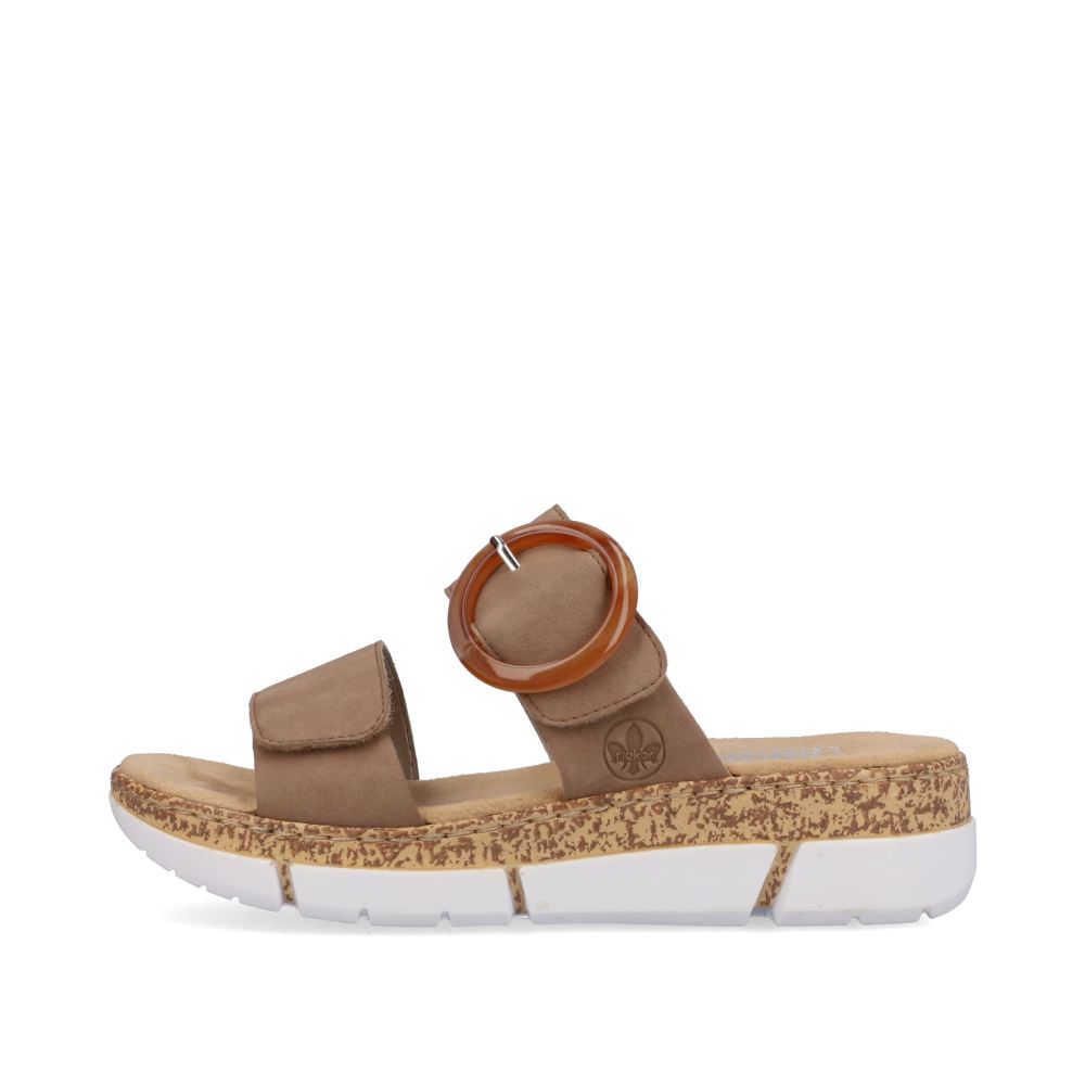 Rieker Women's Mules Sand Beige