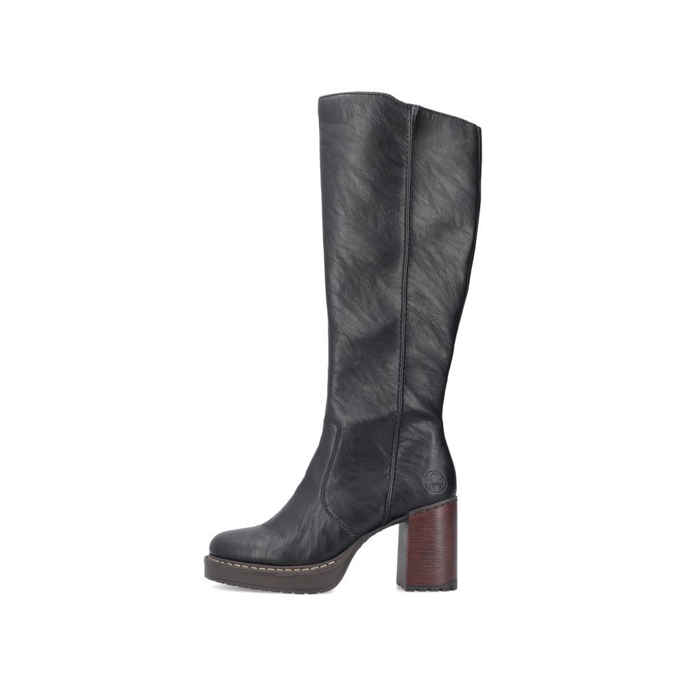 Rieker Women's High-Shaft Boots - Deep Black