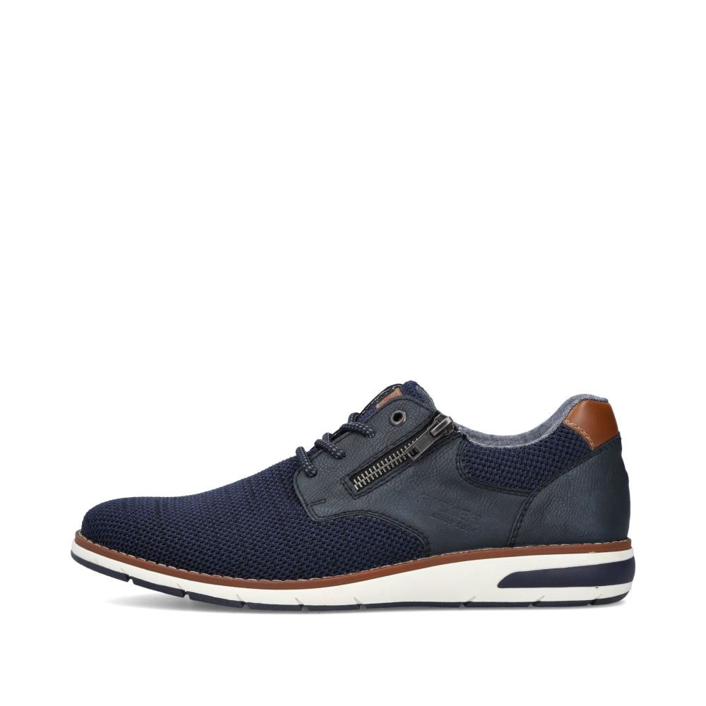 Rieker Men's Lace-Up Shoes - Azure Blue