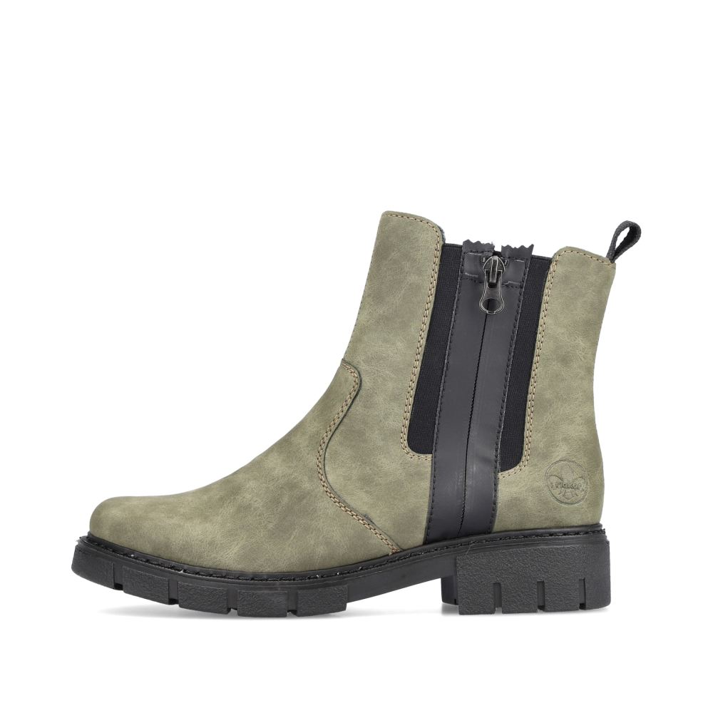 Rieker Women's Chelsea Boots Leaf Green