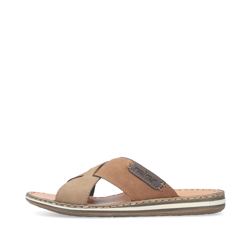 Rieker Men's Mules Light Brown