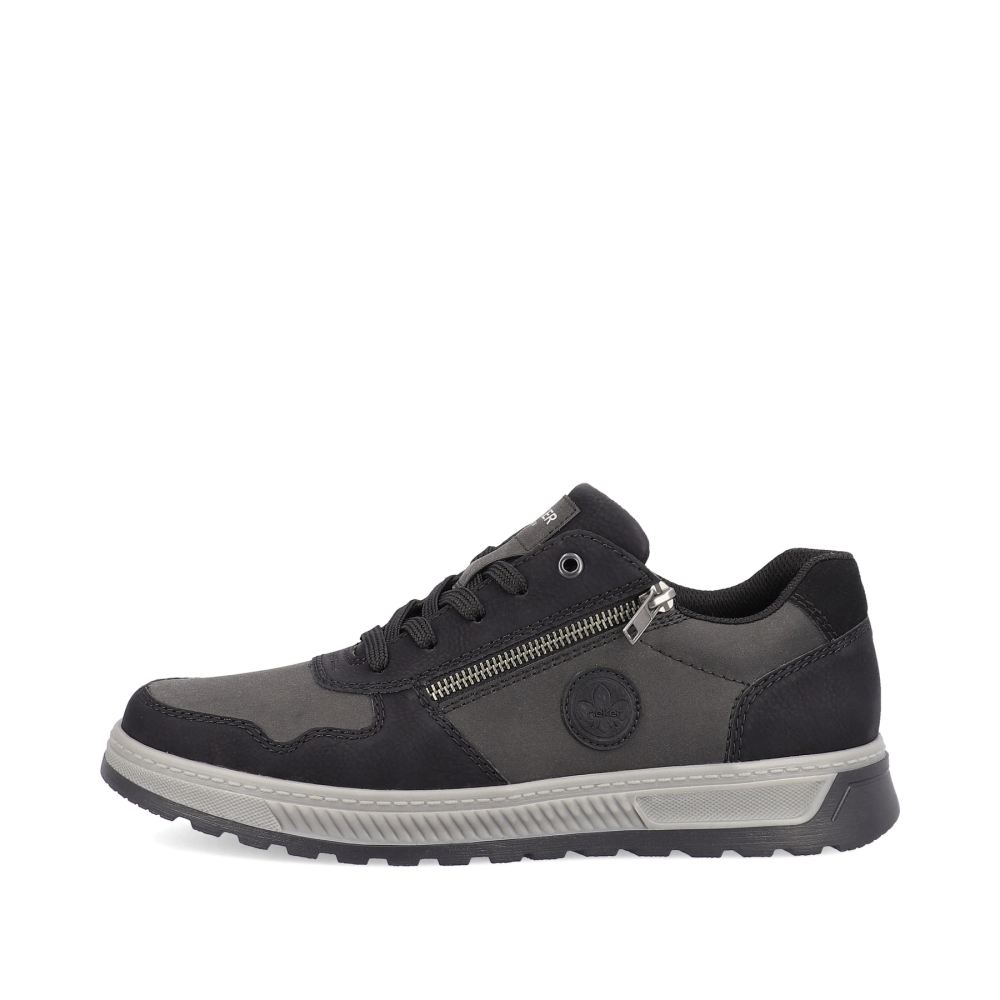 Rieker Men's Low-Top Sneakers - Asphalt Black
