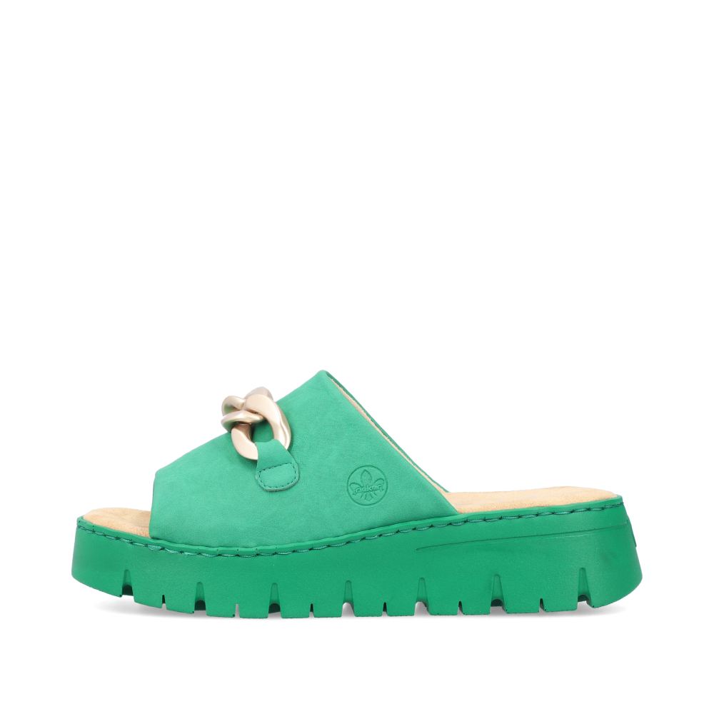 Rieker Women's Mules - Grass Green