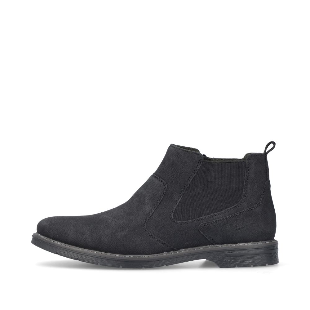 Rieker Men's Chelsea Boots - Deep Black