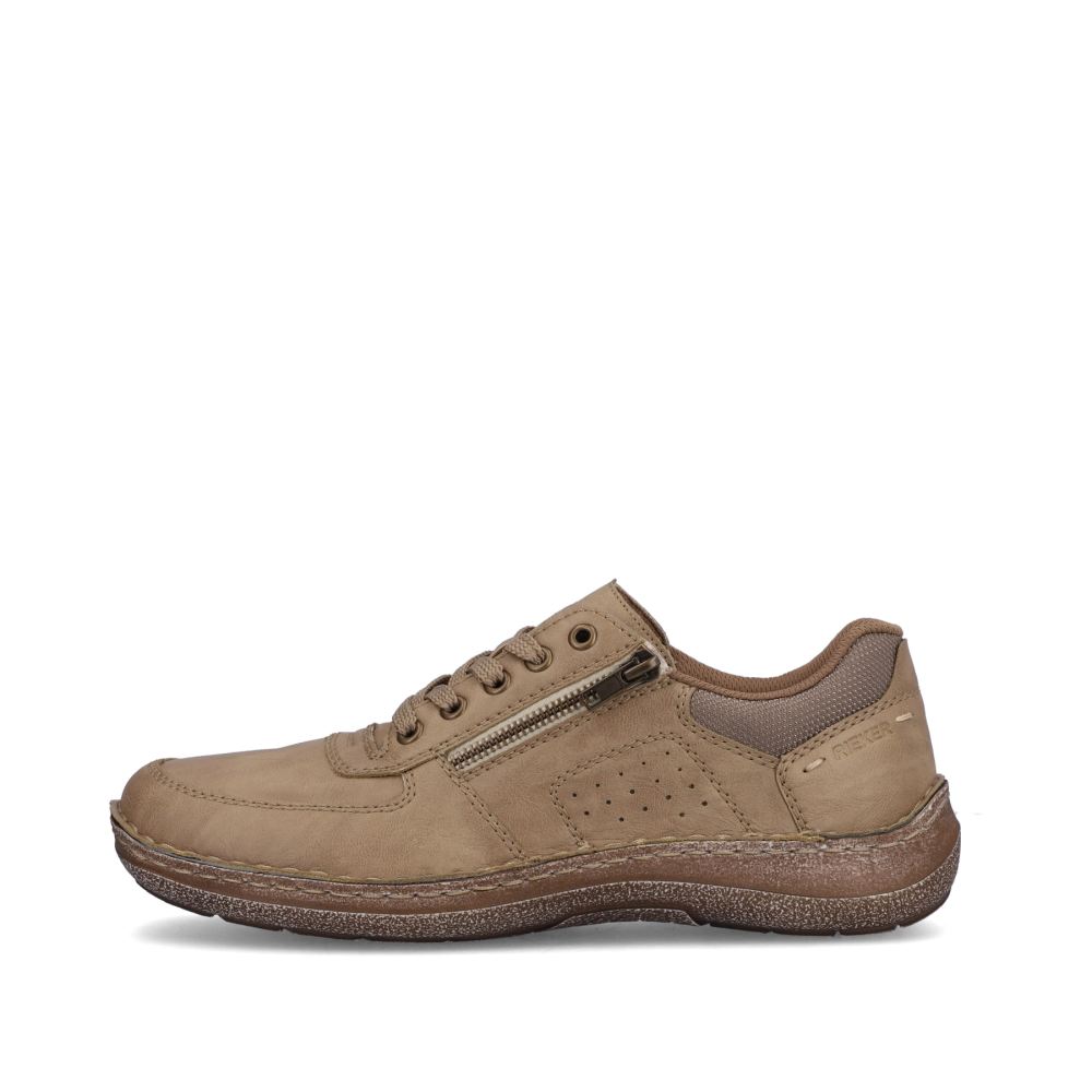 Rieker Men's Lace-Up Shoes - Brown-Beige