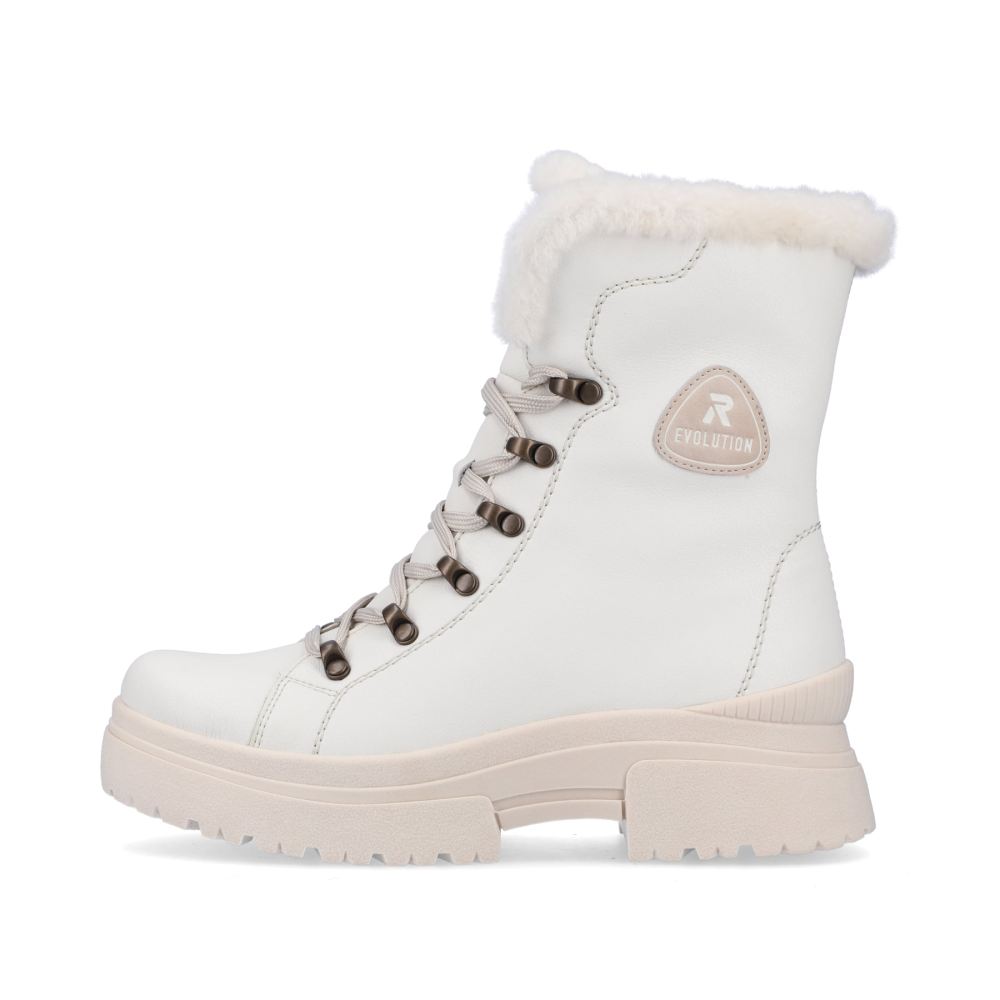 Rieker Evolution Women's Lace-Up Boots Frostwhite