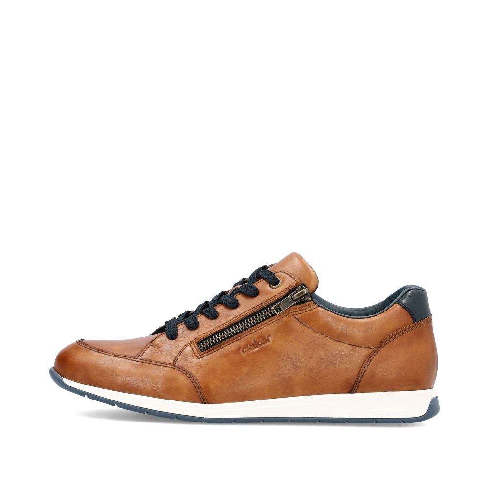 Rieker Men's Low-Top Sneakers - Nut Brown