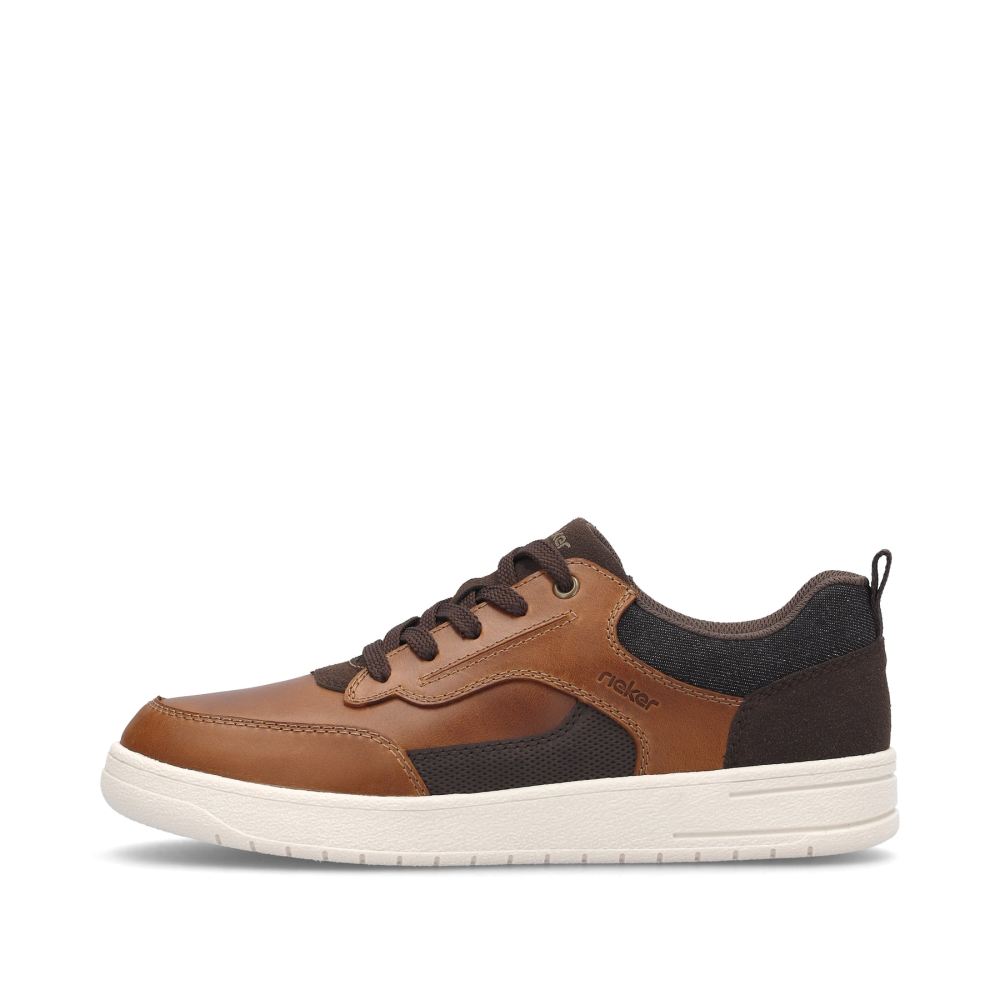 Rieker Men's Low-Top Sneakers Coffee Brown