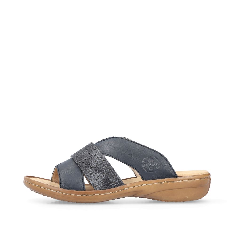 Rieker Women's Mules - Navy Blue