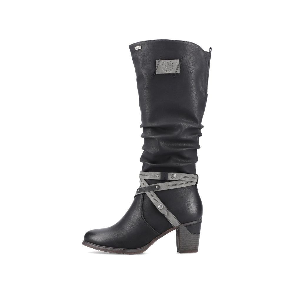 Rieker Women's High-Shaft Boots - Deep Black