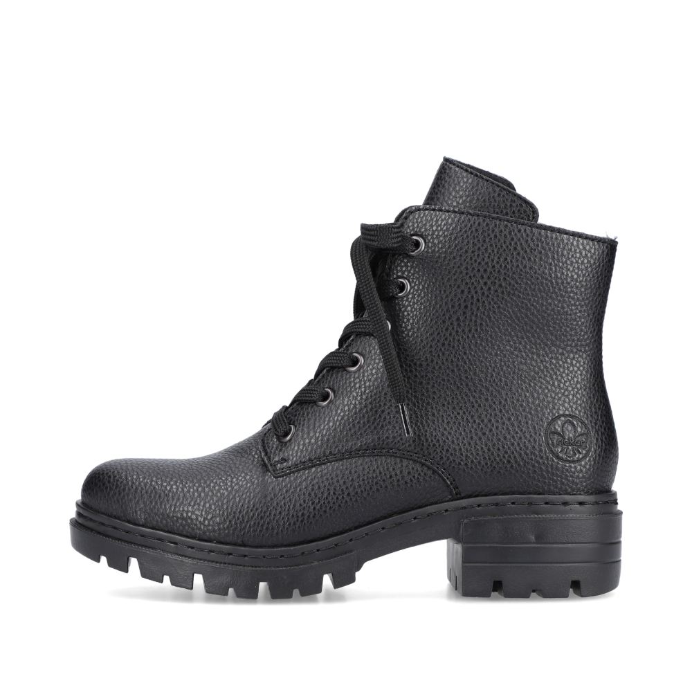 Rieker Women's Biker Boots - Night Black