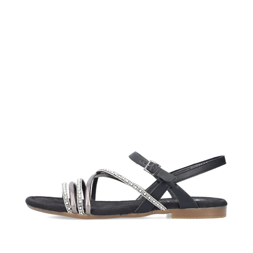 Rieker Women's Strappy Sandals - Deep Black