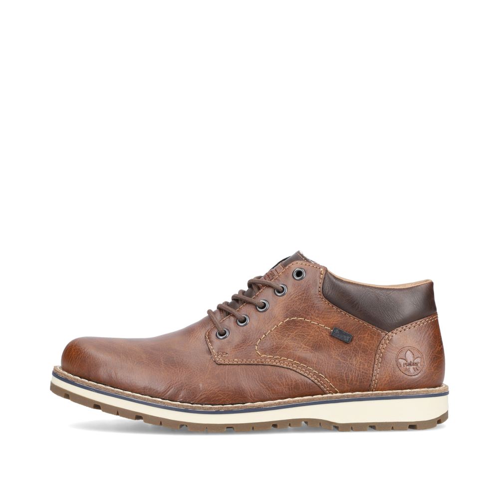 Rieker Men's Lace-Up Shoes - Caramel Brown