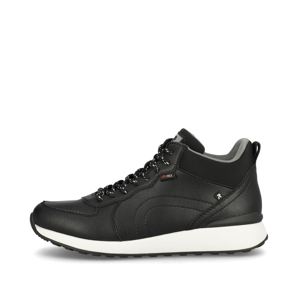 Rieker Evolution Men's High-Top Sneakers - Night Black